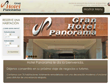 Tablet Screenshot of granhotelpanorama.com